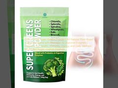 Poudre de super-aliments verts OEM / ODM | Mélange de superaliments à base de plantes entièrement naturels avec probiotiques et enzymes digestives | Soutient la santé intestinale, l'immunité, l'énergie et le bien-être quotidien Sans sucre ajouté, formule 